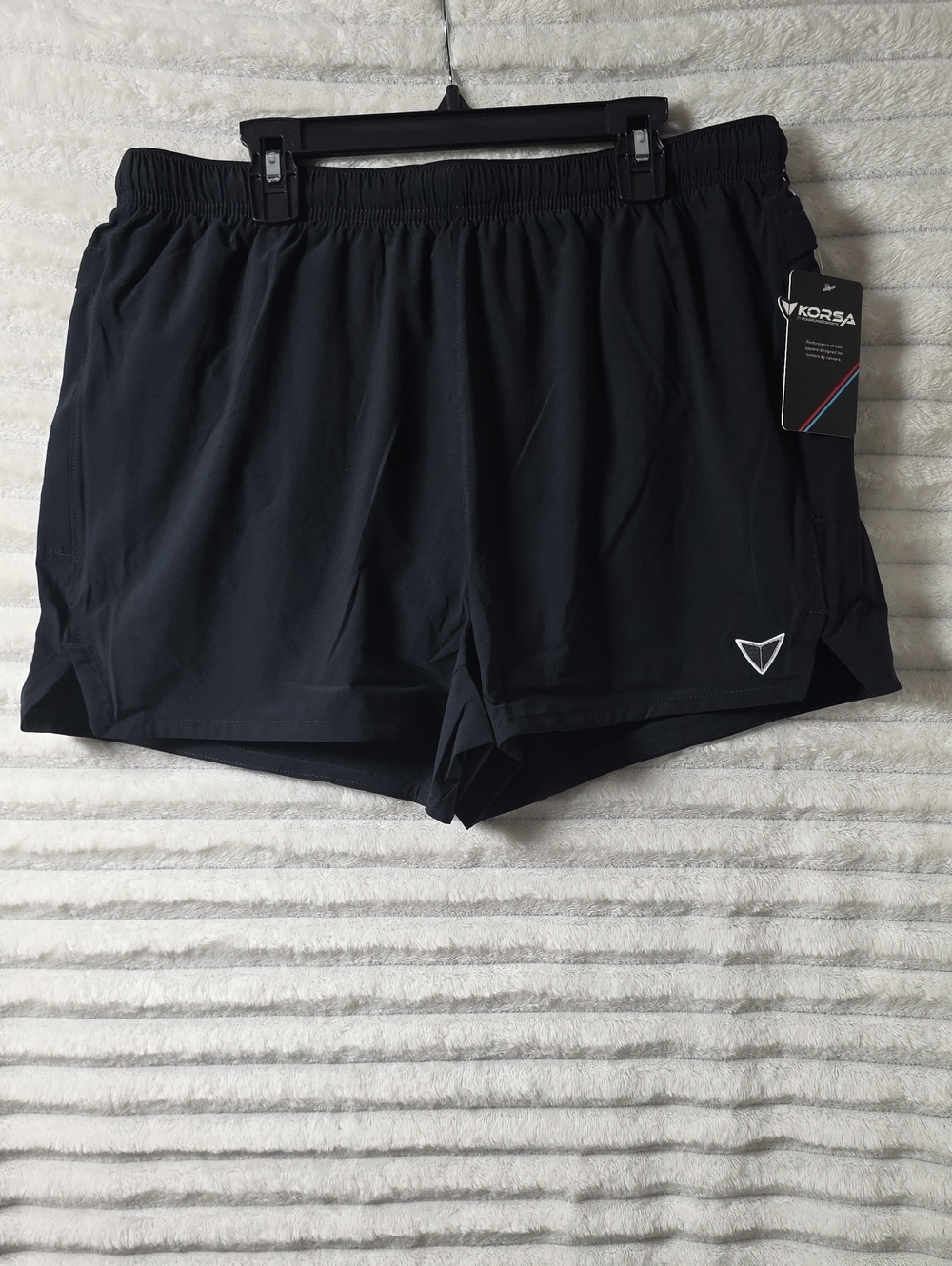 0535 Korsa Men's Black Performance Running Shorts‎